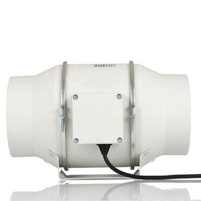 調整可能な速度制御 200mm プラスチックインラインファン 湿度制御と静寂