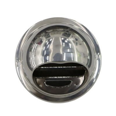 ステンレス鋼のプラスチック半硬柔道管 125MM 丸型換気口カバー壁扇風機