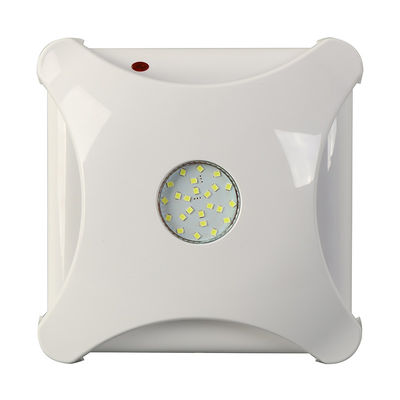 6インチ/150mm スクウェア プラスチック エグゼストファン LEDライト 壁掛け 空気流 248-840 白