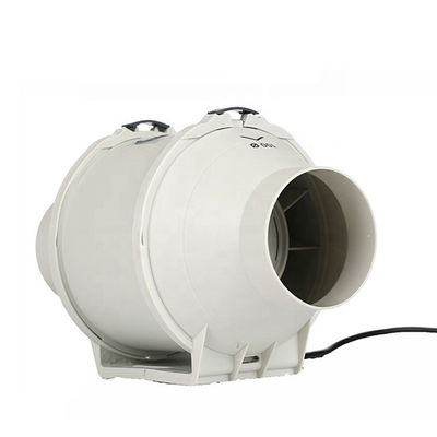 プラスチック 4 5 6 8 インチ低騒音抽出器 軸間混合気流 インラインダクト 水産栽培テント カスタマイズファン