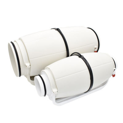 プラスチック 4 5 6 8 インチ低騒音抽出器 軸間混合気流 インラインダクト 水産栽培テント カスタマイズファン
