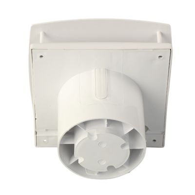 210mm 壁天井マウント 引換スイッチとLEDライト付き換気扇 白 23-65mm