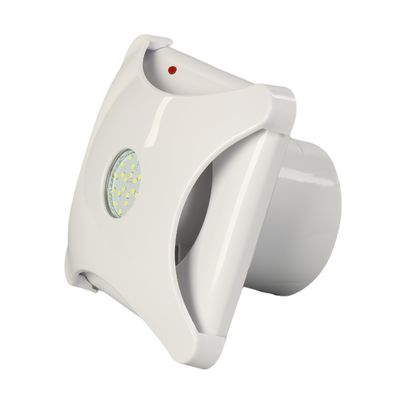 210mm 壁天井マウント 引換スイッチとLEDライト付き換気扇 白 23-65mm