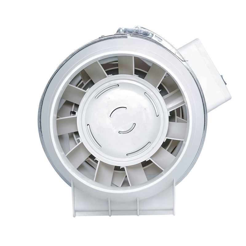 4インチ220Vの電気直線扇風機 HVAC軸換気排気用 プラスチック ホワイト100mm