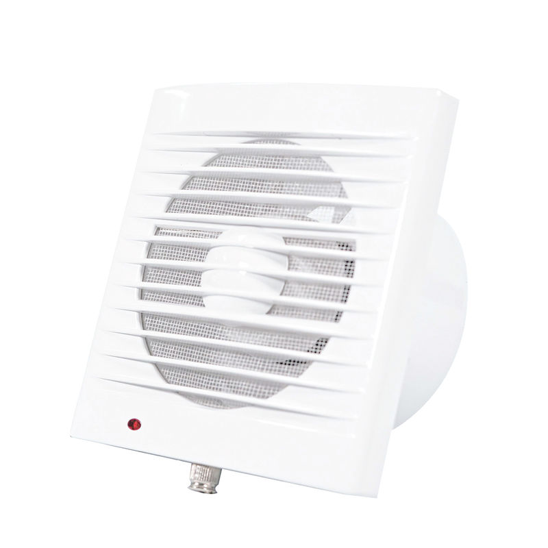 壁掛けシャッター 換気 エア抽出扇 LED照明 100-150mm 白 240V
